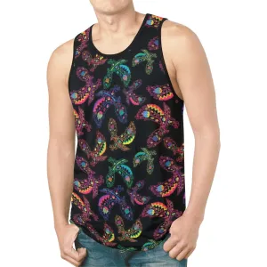 Neon Floral Eagles Tank Top