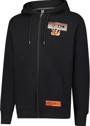 NFL Official Adults Super Soft Supreme Full Zip Hoodie Sweatshirt Jacket -  Warm Polyester Blend - Unisex|Cincinnati Bengals