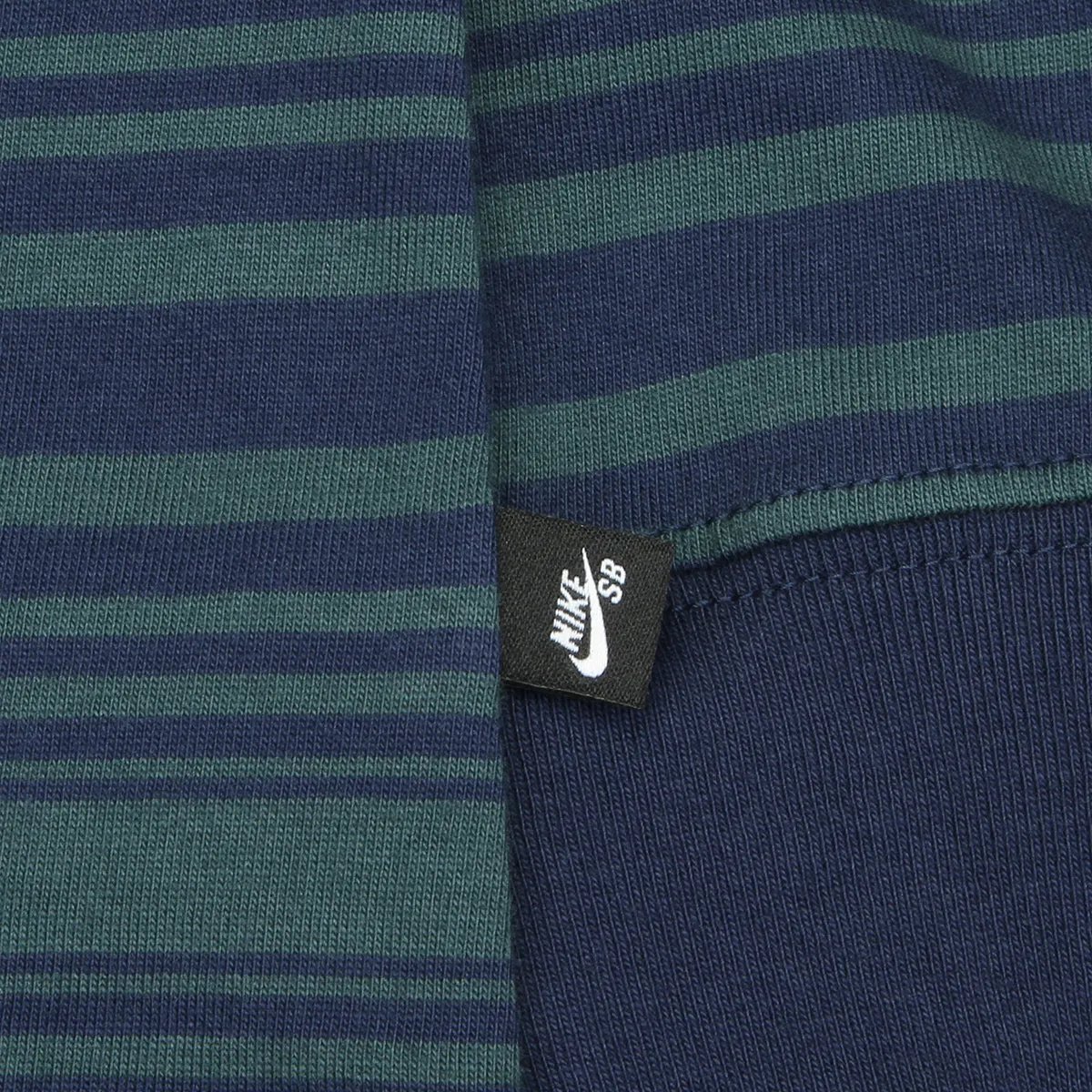 Nike SB Long-sleeve Striped T-Shirt Midnight Navy/Deep Jungle