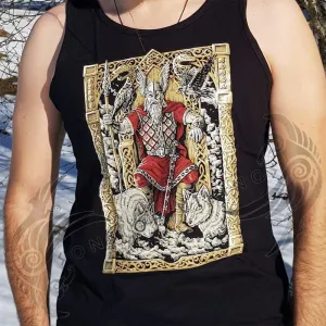 Odin on Throne Tank Top Shirt