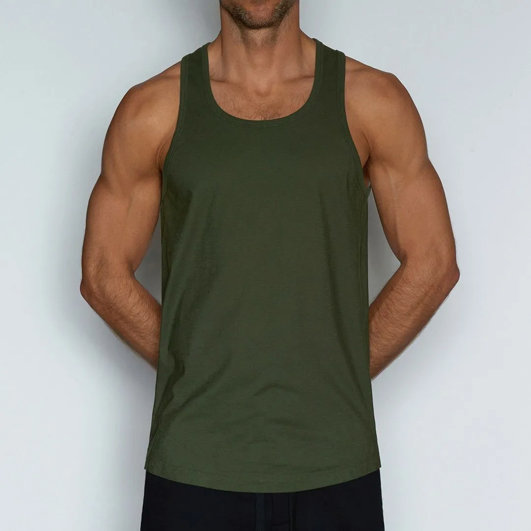 Perfect Pima Relaxed Tank Gladwin Green