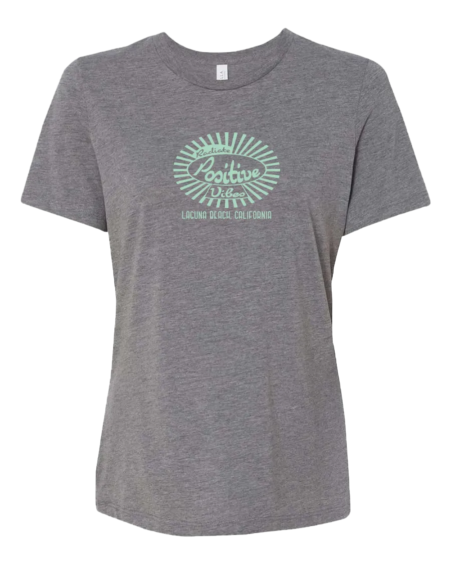 Radiate Positive Vibes Tri-blend Tee - Grey