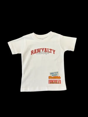 Rawyalty Kids Exclusive Streat wear T Shirt White