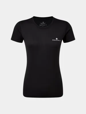 Ronhill Womens Running Core S/S Gym Top Breathable & Quick Dry - Black