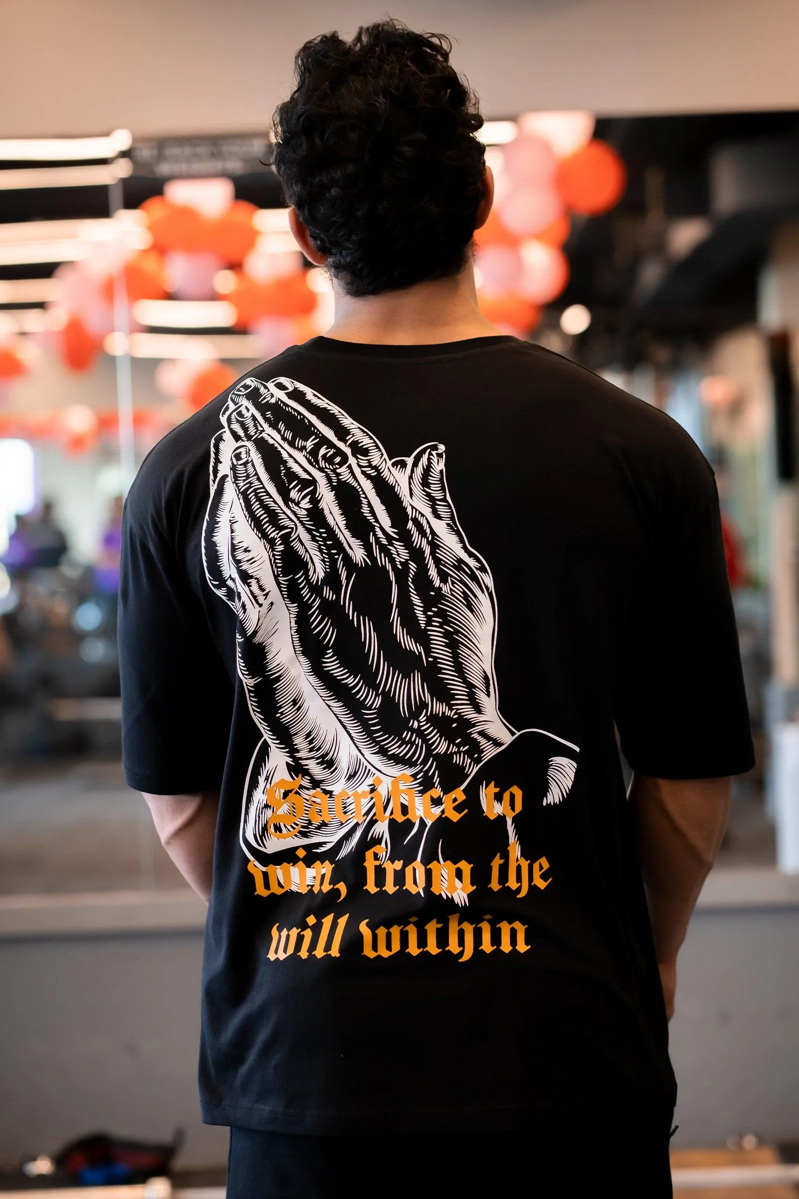 SACRIFICE TO WIN "PREMIUM" OVERSIZED T-SHIRT (BLACK)