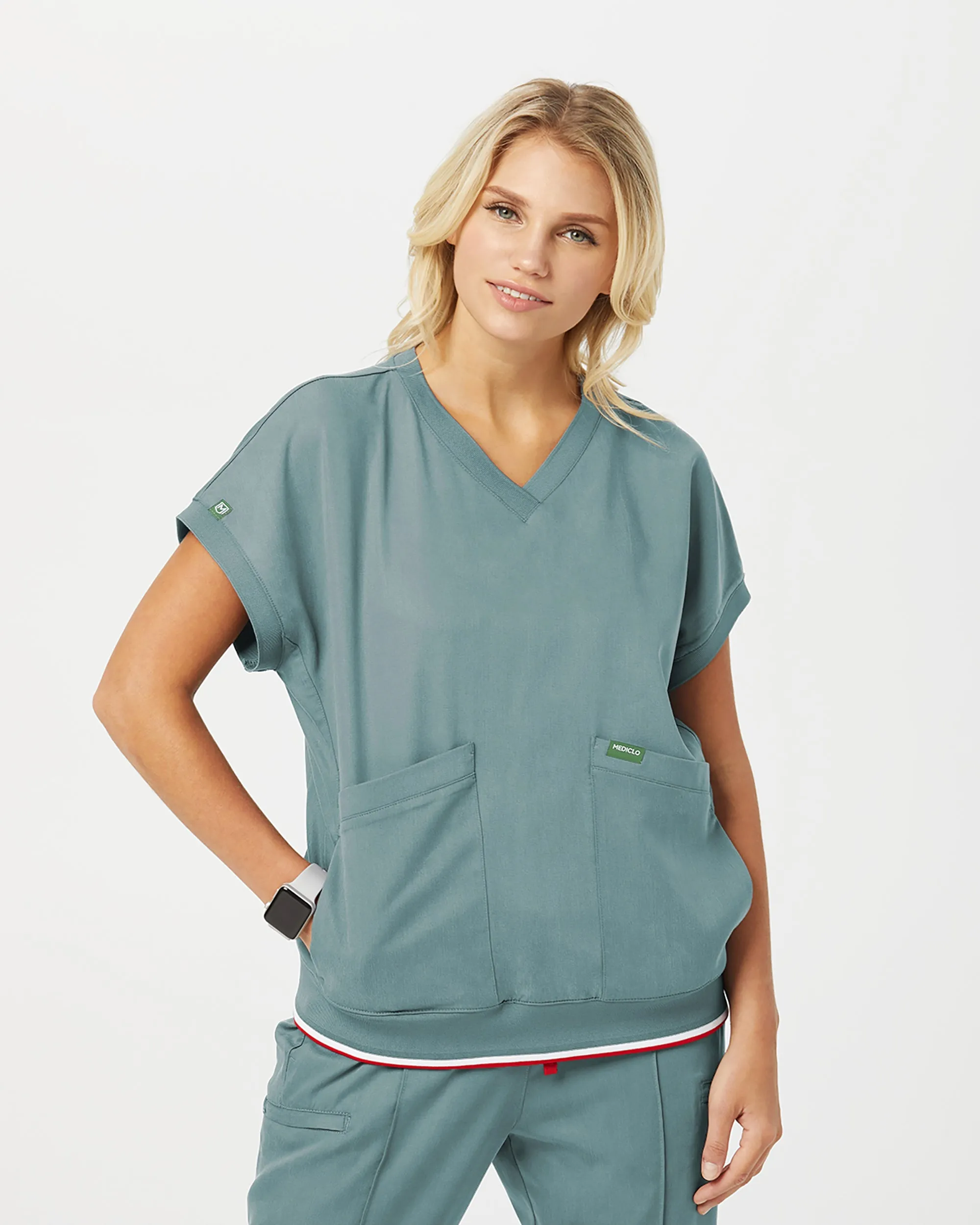 TENCEL™ Lanai‎ ‎ Rib Band Scrub Top (Final Sale)