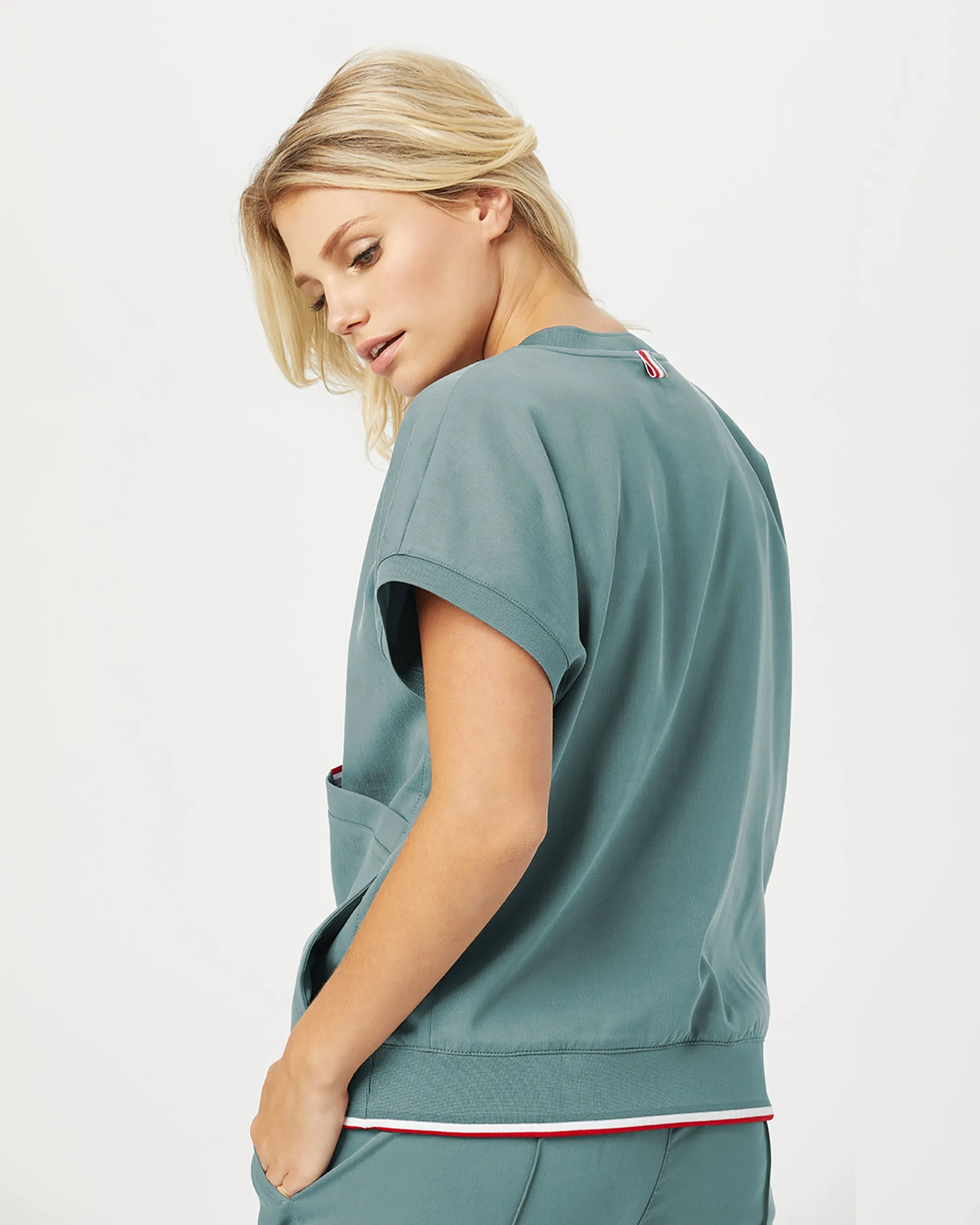 TENCEL™ Lanai‎ ‎ Rib Band Scrub Top (Final Sale)