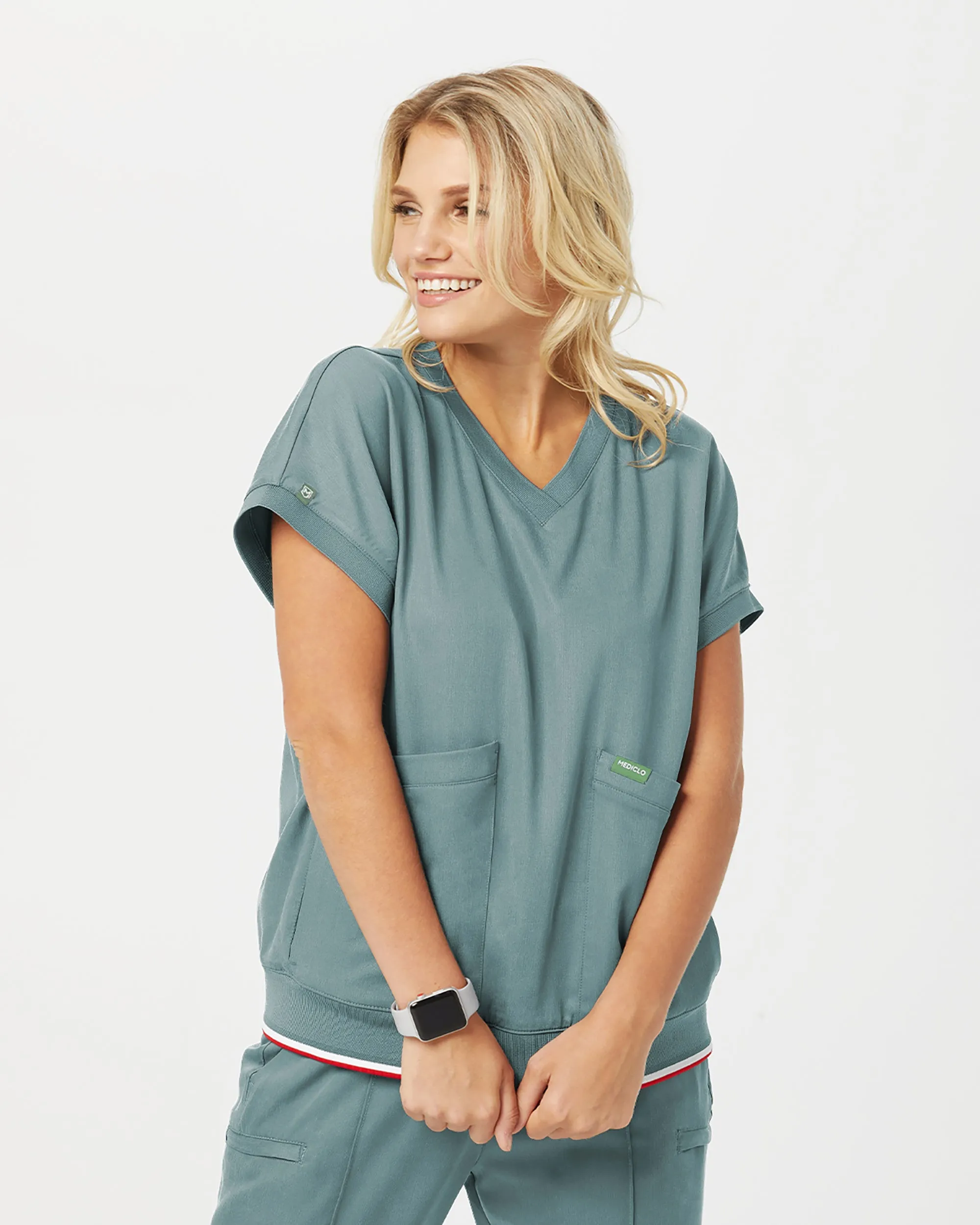 TENCEL™ Lanai‎ ‎ Rib Band Scrub Top (Final Sale)