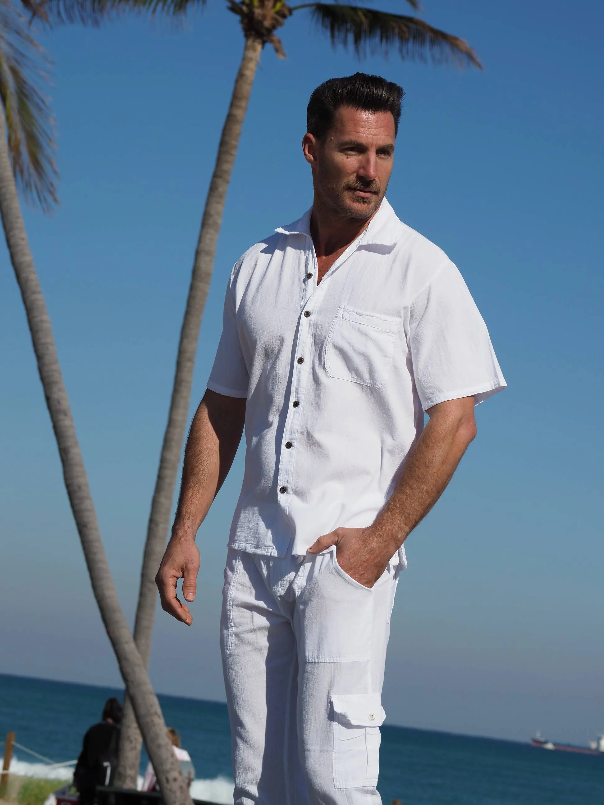 The Islander Men's Shirt - White