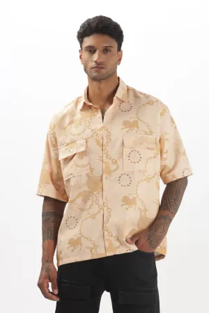 WILD BEIGE OVERSIED SHIRT