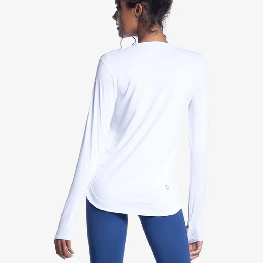 Women`s Relaxed Scallop Tennis Top