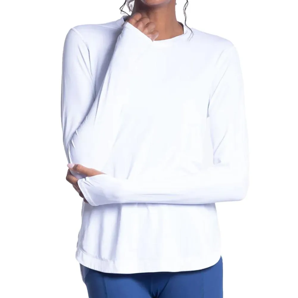 Women`s Relaxed Scallop Tennis Top