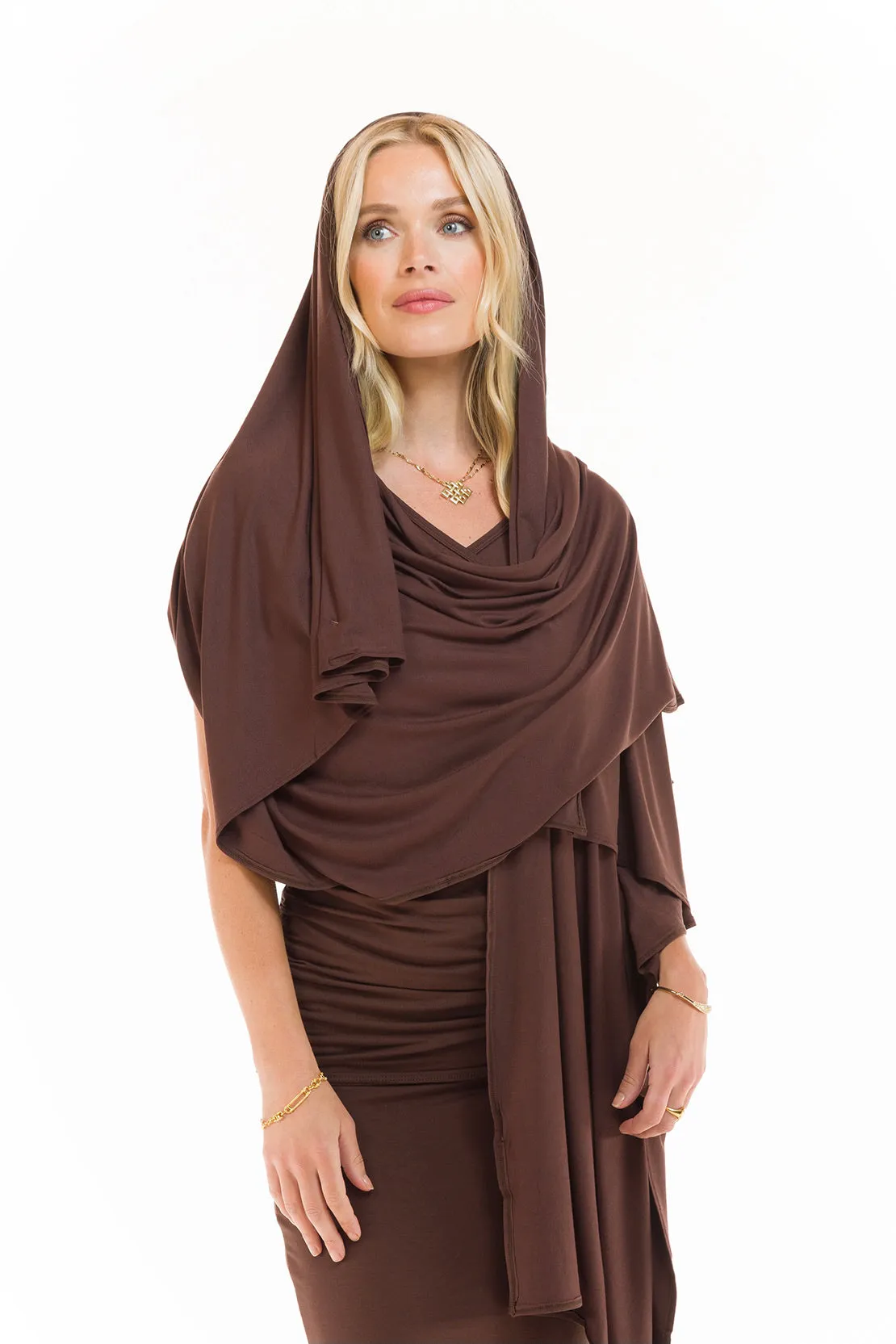 WRAP TOP BROWN